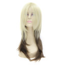 Medium Long Mixed Color Side Bang Party Wigs