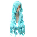 Pea-Green Deep Curely Heat Resistant Party Wigs
