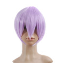 Capless Lavender Short Party Wigs
