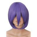 Purple Chin Length Straight Party Wigs