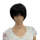Short Black Undetectable Party Wigs