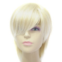 Light Gold Silky Straight Shoulder Length Party Wigs