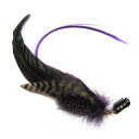 Purple White Spots Feathers Clip-in Party Wigs