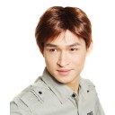 Smooth Short Golden Brown Mens Wigs