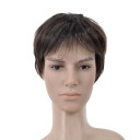 Black Undetectable Straight Mens Wigs