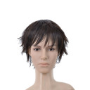 Black Straight Feather & Flirty Mens Wigs