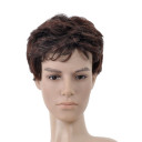 Short Black Curly Mens Wigs