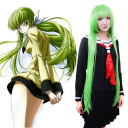 Extra Long Green Smooth Cosplay Wigs