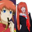 Red Hand Tied Straight  Cosplay Wigs