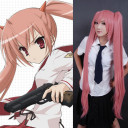 Super Long Red With Two Ponytails Cosplay Wigs