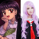 Long Light Purple Curely Cosplay Wigs
