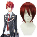Short Red Without Layer Cosplay Wigs