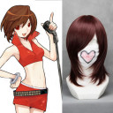 Coffee Shoulder Length Smooth Cosplay Wigs