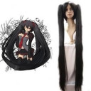 Extra Long Black Undetectable Cosplay Wigs