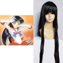 Black Soft Heat Resistant Cosplay Wigs