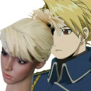 Ivory Inclined Bang Hand Tied Cosplay Wigs