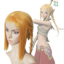 Yellow Hand Tied Straight Cosplay Wigs