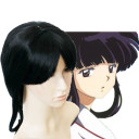 Black Smooth Side Bang Cosplay Wigs
