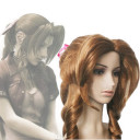 Brown Heat Resistant Fiber Curely Cosplay Wigs