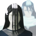 Black Heat Resistant Fiber Long Cosplay Wigs