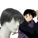 Black Short Smooth Cosplay Wigs