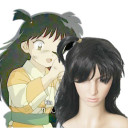 Extra Long Black Fiber Cosplay Wigs