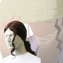 Hand Tied Wave Curely Black Cosplay Wigs
