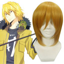 Golden Antistat Shoulder Length Cosplay Wigs