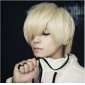 Beige Short Fluffy Style Mens Wigs